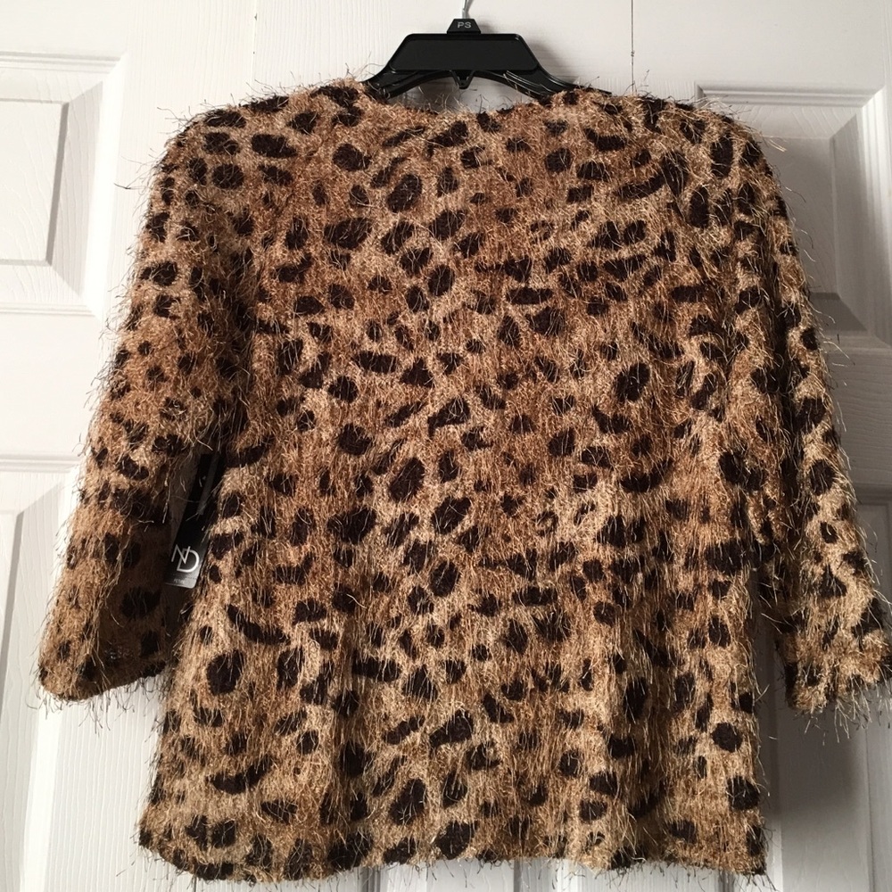 New Directions Animal Print Shrug - Picture 2 of 3